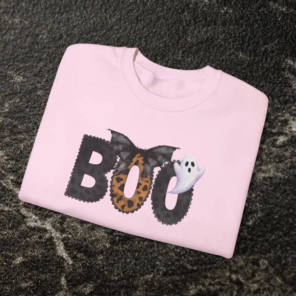 Boo Halloween Shirt Boo Shirt, Cute Ghost Spooky Top, Spooky Season Tee - Picture 1 of 4